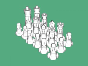 moai chess games 3d print model - Mito3D