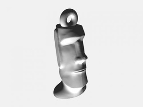 moai keychain free 3d model - download stl file Fashion Accessories stone statue easter island 3d print model - Mito3D