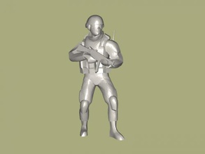 moderno soldado juguetes personas 3d print model - Mito3D