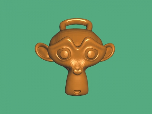 monkey keychain Kostenlose 3d-Modell - download-stl-Datei Mode Zubehör lustig Affe Gesicht Schlüsselanhänger stl-Datei 3D print model - Mito3D