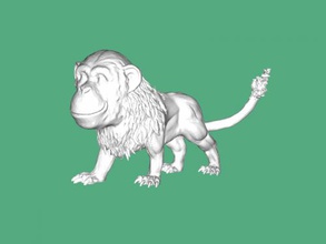 scimmia leone gratuita modello 3d - scaricare il file stl I giocattoli cartoni animati divertente immaginario animale 3d print model - Mito3D