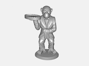 monkey waiter toys animals 3d print model - Mito3D