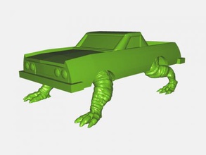 monster car free 3d model - download stl file Toys Machinery legs 3d print model - Mito3D