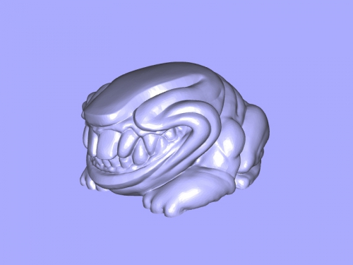 monstre de grenouille gratuit modèle 3d - téléchargement fichier stl Les jouets Animaux des dents humaines 3D print model - Mito3D