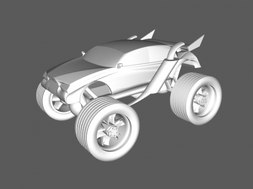mostro camion giocattoli macchinari 3D print model - Mito3D