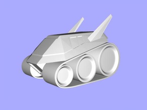 moon vehicle free 3d model - download stl file Toys Machinery space rover 3d print model - Mito3D