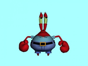 mr krabs free 3d model - download obj file Toys Cartoons hero popular children's cartoon 3d print model - Mito3D