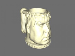 Becher Gesicht Kostenlose 3d-Modell - download-stl-Datei Home Küche große Tasse big man stl-Datei 3d print model - Mito3D