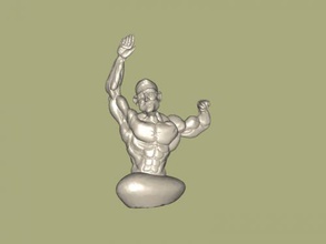 muscle boy free 3d model - download obj file Art Sculpture figurine carved stone 3d print model - Mito3D