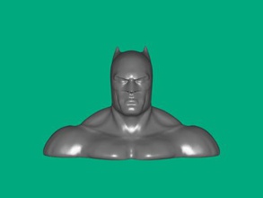 muscular batman livre modelo 3d - baixar arquivo obj A arte Escultura busto poderoso herói de quadrinhos 3d print model - Mito3D