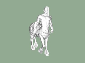 muscular centauro brinquedos desenhos animados 3d print model - Mito3D