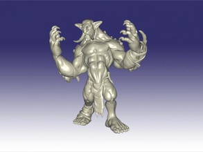 muscular troll livre modelo 3d - download de arquivo stl Brinquedos Desenhos animados grande poderoso 3d print model - Mito3D