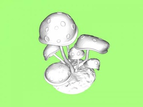 cogumelos arte escultura 3d print model - Mito3D