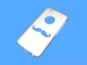 baffi iphone 5c case gratuita modello 3d - scaricare il file stl Gadget I telefoni eleganti caso 3d print model - Mito3D