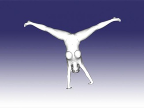 naked gymnast toys people 3d print model - Mito3D