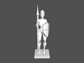 naked soldier free 3d model - download stl file Toys People beautiful girl spear 3d print model - Mito3D