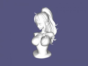 nami buste art sculpture 3d print model - Mito3D