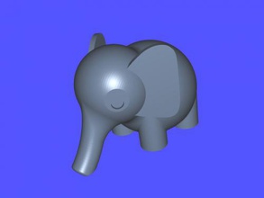 nice elephant toys animals 3d print model - Mito3D