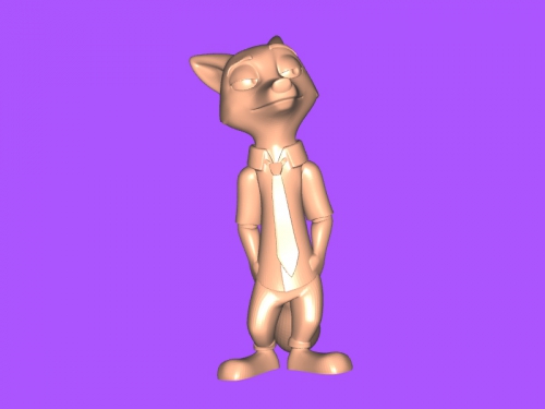 nick wilde spielzeuge cartoons 3D print model - Mito3D