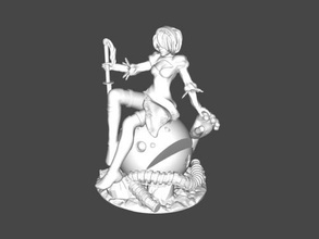 nier otomata heykel oyuncaklar oyunlar 3d print model - Mito3D