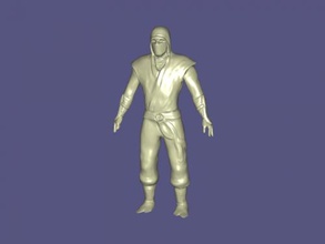 ninja gratuita modello 3d - scaricare il file stl I giocattoli Persone forte del giappone guerriero 3d print model - Mito3D