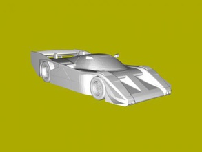 nissan gtp zx turbo free 3d model - download stl file Toys Machinery classic racing car 3d print model - Mito3D