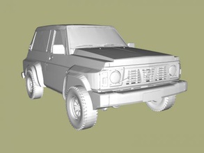 nissan keychain free 3d model - download stl file Toys Machinery off-road vehicle 3d print model - Mito3D