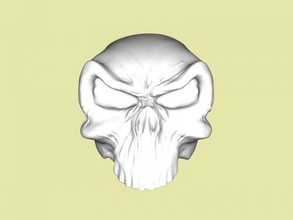 umano cranio arte scultura 3d print model - Mito3D