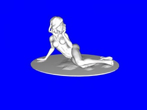 nudist girl free 3d model - download stl file Toys People seductive beauty 3d print model - Mito3D