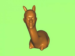 obama llama juguetes animales 3d print model - Mito3D