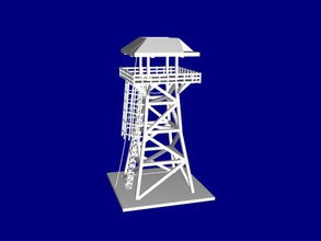 observation tower art architecture 3d print model - Mito3D