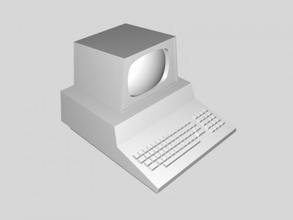 old computer free 3d model - download stl file Toys Machinery rarity last century 3d print model - Mito3D