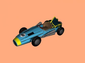 old racing car free 3d model - download obj file Toys Machinery fans 3d print model - Mito3D