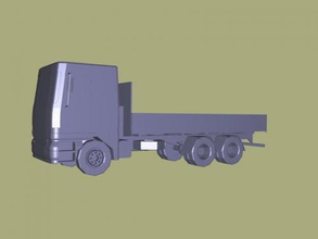 open body truck free 3d model - download stl file Toys Machinery simple cargo carrier 3d print model - Mito3D
