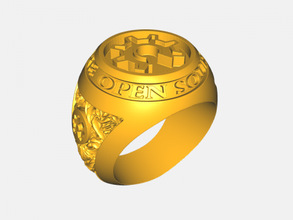 open source ring fashion ornaments 3d print model - Mito3D