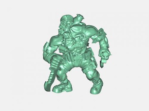 orc commander free 3d model - download stl file Toys Cartoons huge armed 3d print model - Mito3D