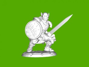 orc fighter toys games 3d print model - Mito3D