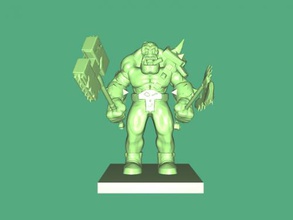 orc warhammer free 3d model - download stl file Toys Games hero popular strategy game 3d print model - Mito3D