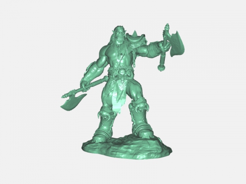 orc guerrier jouets dessins animés 3D print model - Mito3D