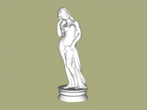 bellezza orientale gratuita modello 3d - scaricare il file stl Art La scultura piccolo tavolo figurina 3d print model - Mito3D