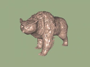 gufo orso gratuita modello 3d - scaricare il file stl I giocattoli cartoni animati di testa 3d print model - Mito3D