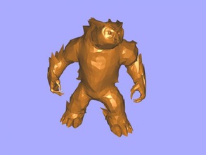 owlbear gratuita modello 3d - scaricare il file stl I giocattoli Giochi dungeons dragons raffigurato incrocio tra orso gufo 3d print model - Mito3D