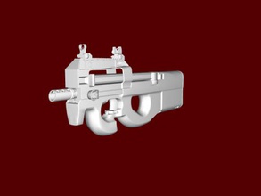 p90 free 3d model - download stl file Toys Games one more weapon legendary cs 3d print model - Mito3D