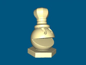 pacman chess free 3d model - download stl file Games characters old game 3d print model - Mito3D