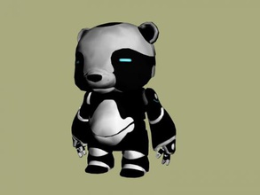 panda free 3d model download n dosya Oyuncaklar Hayvanlar komik oyuncak dokular 3d print model - Mito3D