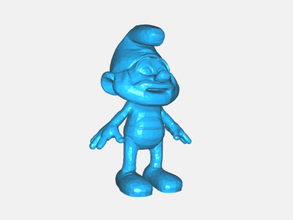 papai smurf brinquedos desenhos animados 3d print model - Mito3D