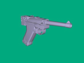parabellum libre modelo 3d - descargar archivo stl Los juguetes Arma rápido-fuego pistola 3d print model - Mito3D