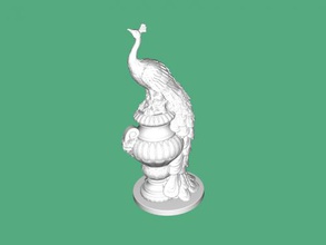 peacock free 3d model download stl dosyası Sanat Heykel heykelcik şık bir çalışma dosya 3d print model - Mito3D