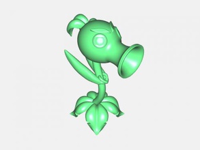 peashooter free 3d model - download stl file Toys Games first primary attacking plant 3d print model - Mito3D