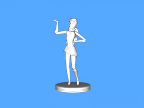 penelope pitstop livre modelo 3d - download de arquivo stl Brinquedos Desenhos animados a figura do personagem banda desenhada 3d print model - Mito3D
